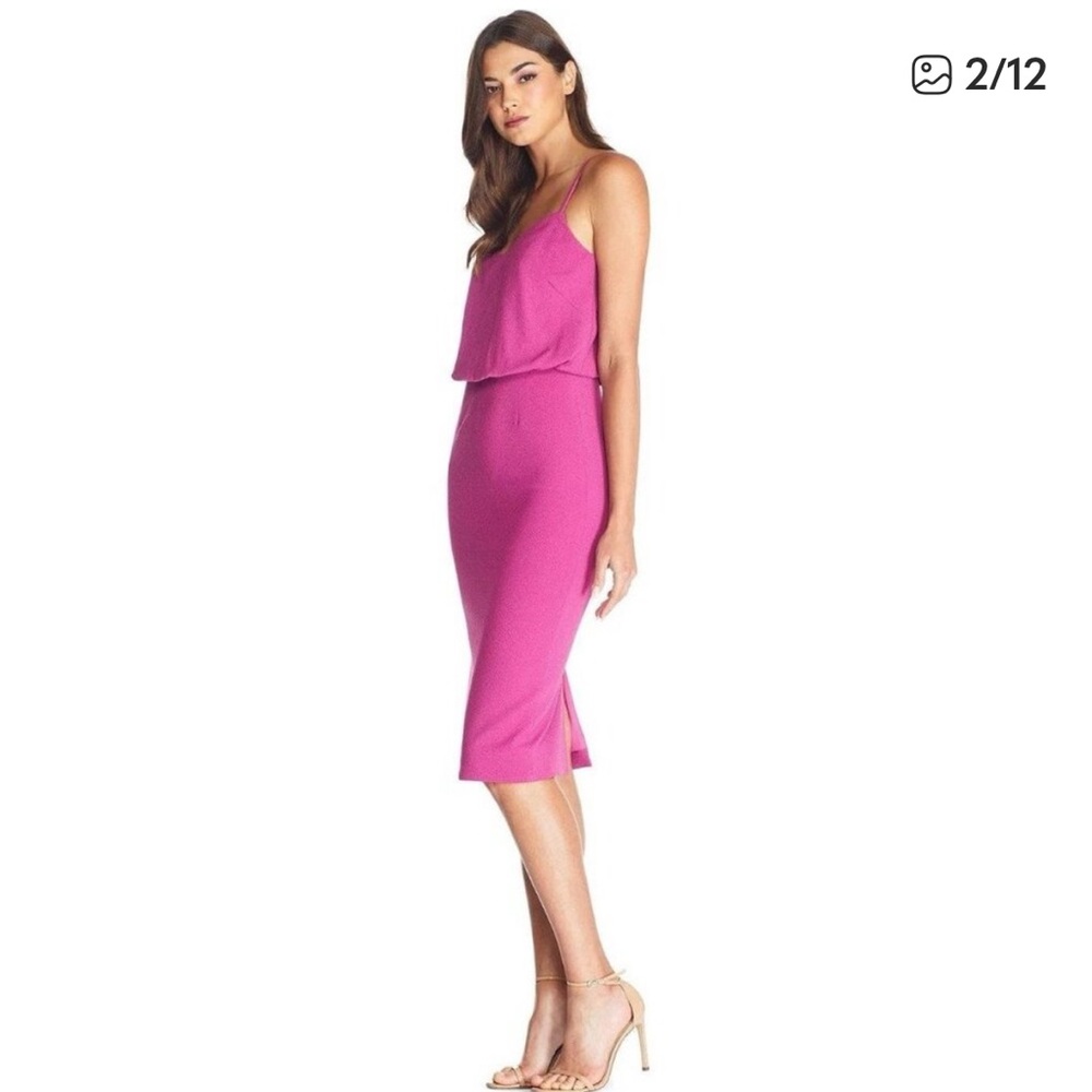 NWT Dress the Population Hibiscus Alondra Midi Dress size M - Picture 2 of 3